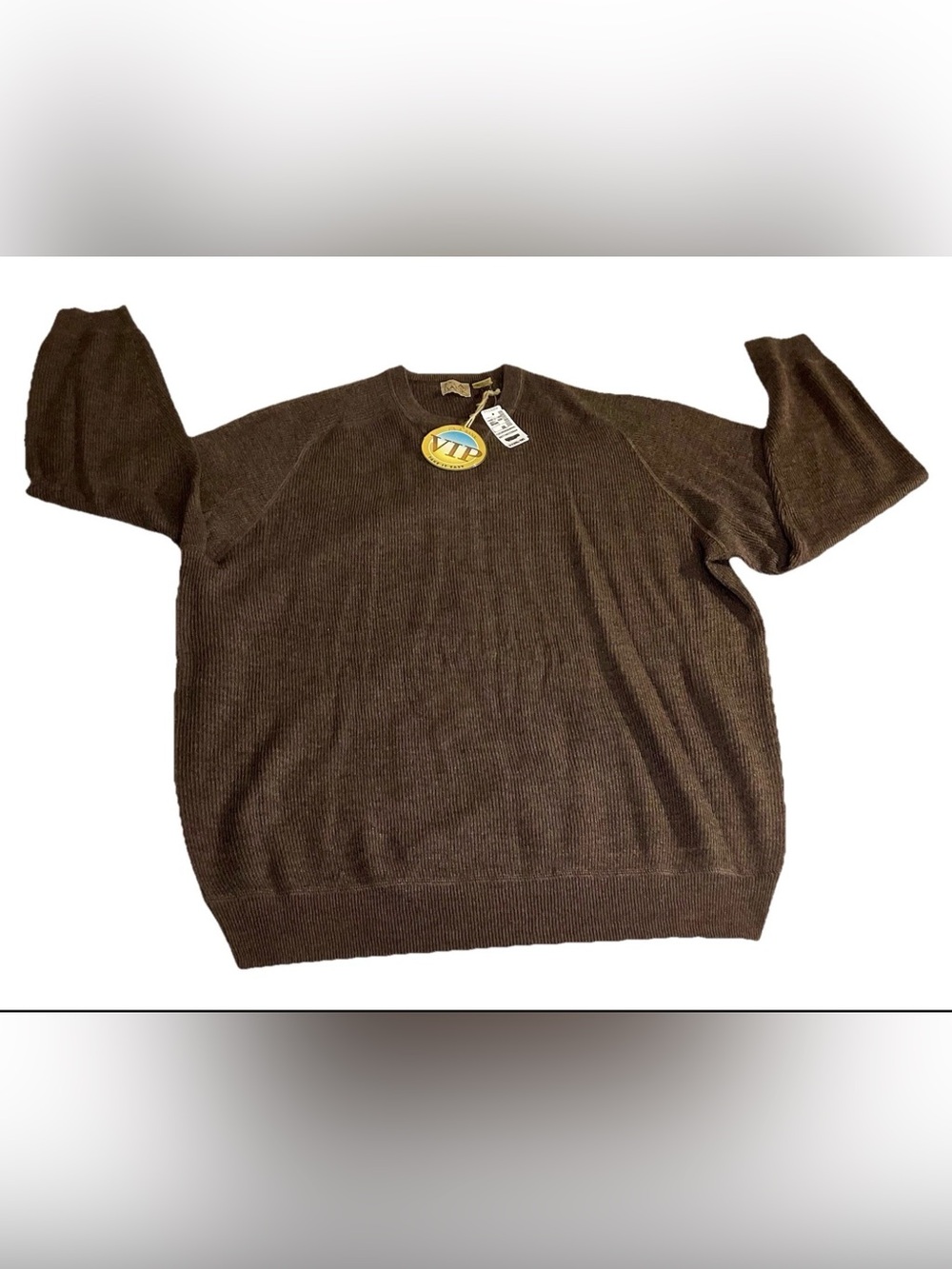 Jos. A. Bank merino wool sweater brown Crewneck sweater XXL
